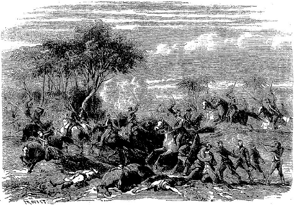 3 Aout 1867. — Guerre Du Paraguay. — Combat Du Puru Hue